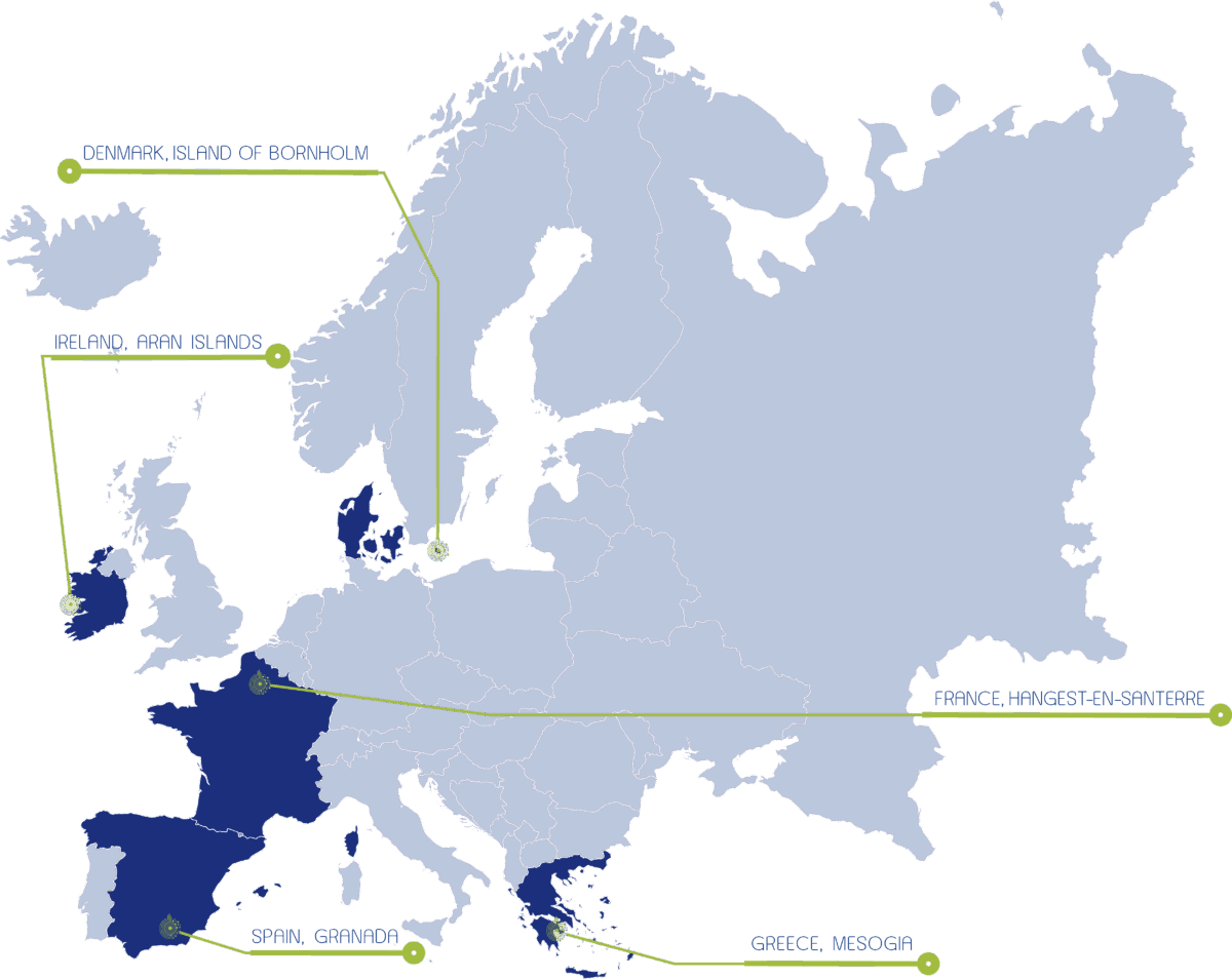 ODEON PROJECT MAP | PILOT SITES